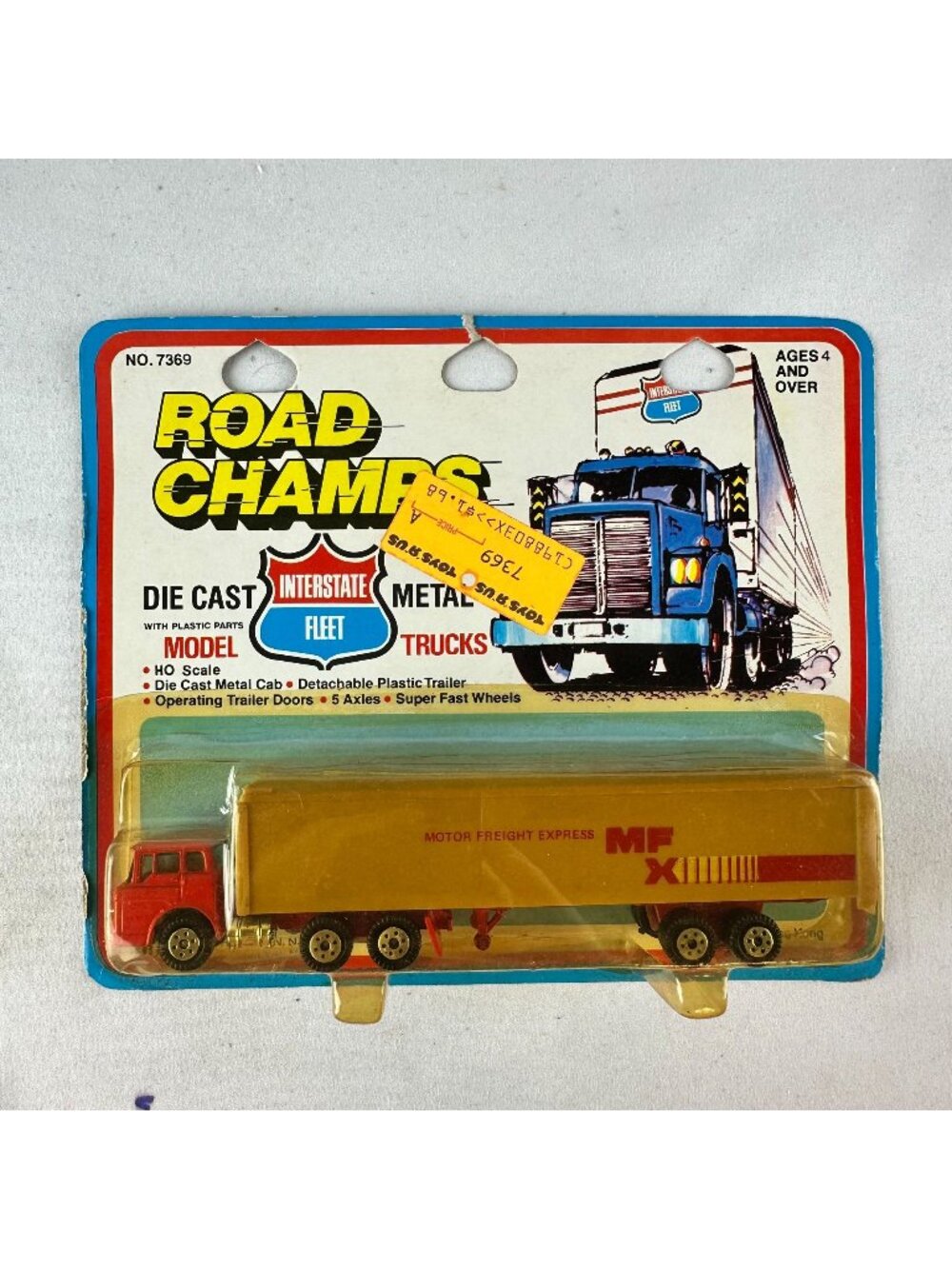 Vintage Road Champs Interstate Fleet Die Cast Metal Model Truck HO Scale
